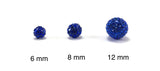 8mm Royal Blue Shamballa Bead | Fashion Jewellery Outlet | Fashion Jewellery Outlet