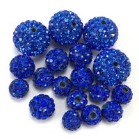 6mm Royal Blue Shamballa Bead | Fashion Jewellery Outlet | Fashion Jewellery Outlet