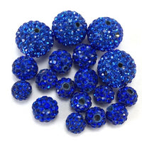 8mm Royal Blue Shamballa Bead | Fashion Jewellery Outlet | Fashion Jewellery Outlet