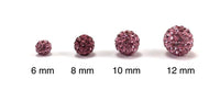 10mm Light Pink Shamballa Bead | Fashion Jewellery Outlet | Fashion Jewellery Outlet