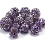 10mm Light Purple Shamballa Bead | Fashion Jewellery Outlet | Fashion Jewellery Outlet