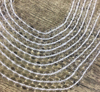 4mm Clear Quartz Bead | Fashion Jewellery Outlet | Fashion Jewellery Outlet