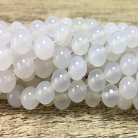 6mm White Agate Bead | Fashion Jewellery Outlet | Fashion Jewellery Outlet