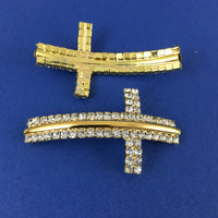 Alloy Connector, Gold Cross Bead | Fashion Jewellery Outlet | Fashion Jewellery Outlet