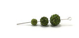8mm Olivine Green Shamballa Bead | Fashion Jewellery Outlet | Fashion Jewellery Outlet