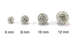 10mm Crystal Clear Shamballa Bead | Fashion Jewellery Outlet | Fashion Jewellery Outlet