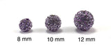 8mm Light Purple Shamballa Bead | Fashion Jewellery Outlet | Fashion Jewellery Outlet