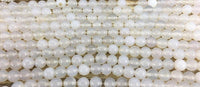 6mm White Agate Bead | Fashion Jewellery Outlet | Fashion Jewellery Outlet