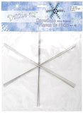 Snowflake Wireframe 9 Inch | Fashion Jewellery Outlet | Fashion Jewellery Outlet