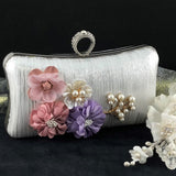 Silver Wedding Clutch | Fashion Jewellery Outlet | Fashion Jewellery Outlet