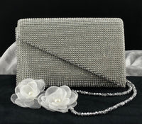 Silver Mesh Clutch | Fashion Jewellery Outlet | Fashion Jewellery Outlet