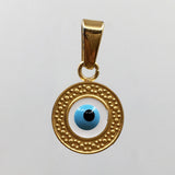 Round Blue Evil Eye Charm | Fashion Jewellery Outlet | Fashion Jewellery Outlet