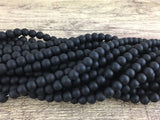 8mm Frosted  Black Onyx Bead | Fashion Jewellery Outlet | Fashion Jewellery Outlet