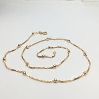 18 inch Finished Gold Ball Chain | Fashion Jewellery Outlet | Fashion Jewellery Outlet