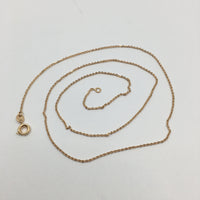 19 inch Finished Rose Gold link Chain | Fashion Jewellery Outlet | Fashion Jewellery Outlet