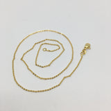 17.6 inch Finished Gold link Chain | Fashion Jewellery Outlet | Fashion Jewellery Outlet