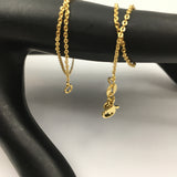 17.6 inch Finished Gold link Chain | Fashion Jewellery Outlet | Fashion Jewellery Outlet