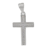 Sterling Silver CZ Cross | Fashion Jewellery Outlet | Fashion Jewellery Outlet