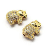 Elephant Bead with Cubic Zirconia | Fashion Jewellery Outlet | Fashion Jewellery Outlet
