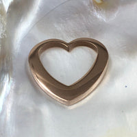 18K Gold Plated Free Flow Heart Bead | Fashion Jewellery Outlet | Fashion Jewellery Outlet