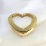 18K Gold Plated Free Flow Heart Bead | Fashion Jewellery Outlet | Fashion Jewellery Outlet