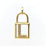 Letter Pendant with Initials | Fashion Jewellery Outlet | Fashion Jewellery Outlet