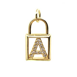 Letter Pendant with Initials | Fashion Jewellery Outlet | Fashion Jewellery Outlet