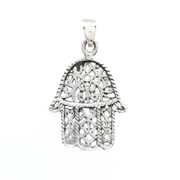 Hamsa Flat sterling Silver Charm | Fashion Jewellery Outlet | Fashion Jewellery Outlet