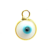 Gold Blue and White Evil Eye Charm | Fashion Jewellery Outlet | Fashion Jewellery Outlet