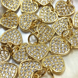 18K Gold Plated Heart Charm | Fashion Jewellery Outlet | Fashion Jewellery Outlet