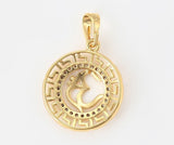 Gold Om Pendant, 18K Gold Pendant | Fashion Jewellery Outlet