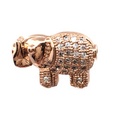 Elephant Bead with Cubic Zirconia | Fashion Jewellery Outlet | Fashion Jewellery Outlet