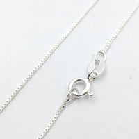 Sterling Silver Box Chain 16 and 18 inch | Fashion Jewellery Outlet | Fashion Jewellery Outlet