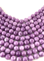 Lavender Milky Jade Stone | Fashion Jewellery Outlet | Fashion Jewellery Outlet
