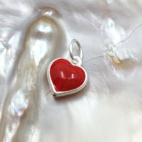 Heart Red Sterling Silver Charm | Fashion Jewellery Outlet | Fashion Jewellery Outlet