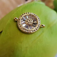 Pave Evil Eye Baguette Stone Charm | Fashion Jewellery Outlet | Fashion Jewellery Outlet