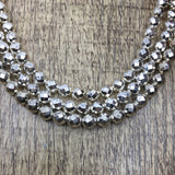 Silver Faceted Hematite Bead | Fashion Jewellery Outlet | Fashion Jewellery Outlet