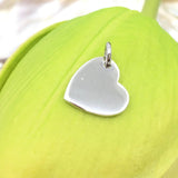 Sterling Silver Heart Charm with side loop | Fashion Jewellery Outlet | Fashion Jewellery Outlet