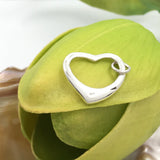 Sterling Silver Sharp Heart Charm | Fashion Jewellery Outlet | Fashion Jewellery Outlet