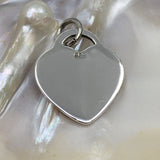 Sterling Silver Heart Charm with loop | Fashion Jewellery Outlet | Fashion Jewellery Outlet
