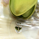 Sterling Silver Broken Heart Charm with 2 loops | Fashion Jewellery Outlet | Fashion Jewellery Outlet