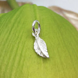 Leaf 3D sterling Silver Charm | Fashion Jewellery Outlet | Fashion Jewellery Outlet
