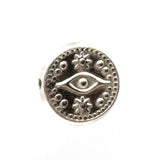 Sterling Silver Evil Eye Bead double sided | Fashion Jewellery Outlet | Fashion Jewellery Outlet