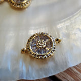 Pave Evil Eye Baguette Stone Charm | Fashion Jewellery Outlet | Fashion Jewellery Outlet