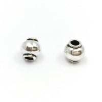 Alloy Silver Round Spacer Beads, small hole Bead | Fashion Jewellery Outlet | Fashion Jewellery Outlet