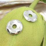 24Pc Alloy Silver Star Flat Spacer Beads | Fashion Jewellery Outlet | Fashion Jewellery Outlet