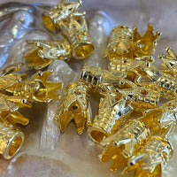 Alloy Crown Bead Gold/Rhodium, Crowns  | Fashion Jewellery Outlet | Fashion Jewellery Outlet