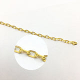 Alloy Yellow Gold and Gold Link Chain | Fashion Jewellery Outlet | Fashion Jewellery Outlet