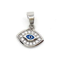 Sterling Silver CZ Eye charm  | Fashion Jewellery Outlet | Fashion Jewellery Outlet