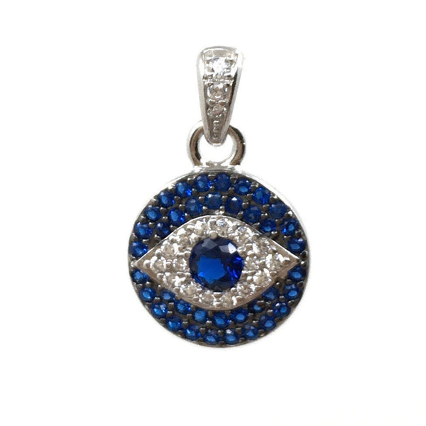 Sterling silver Round Evil Eye | Fashion Jewellery Outlet | Fashion Jewellery Outlet
